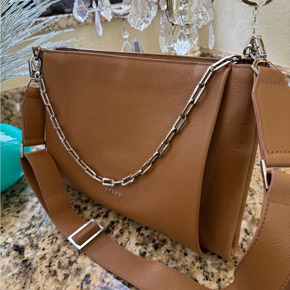 Brown Leather Shoulder Bag